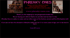 Desktop Screenshot of phreaky-ones.com